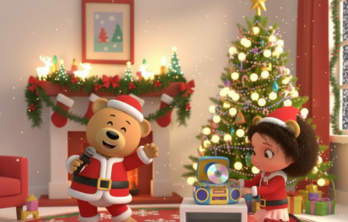 El Osito Ro Y RO-mina y todo Ricitos de Oro os deseamos ¡Feliz Navidad!