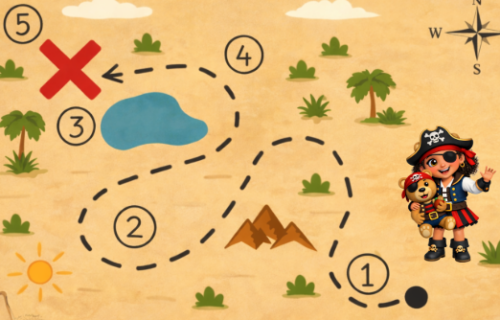 El juego “La búsqueda del tesoro” para la hora del baño: la aventura mágica de Ricitos de Oro